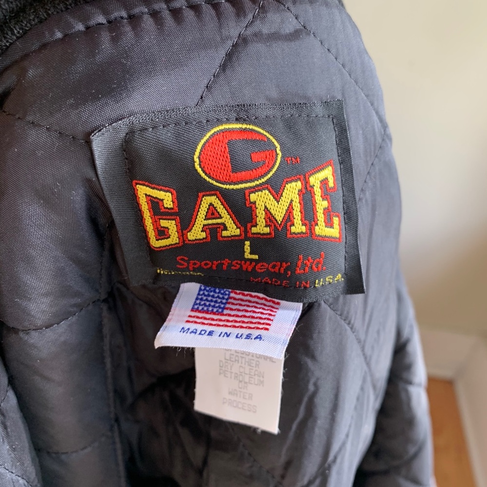 G.A.M.E Sportswear black wool blend jacket - Picture 7 of 12